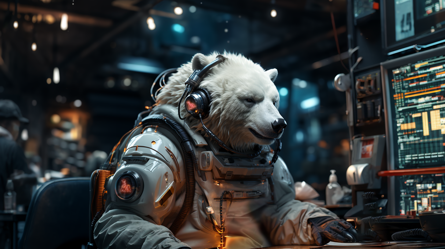 arctic-1_a_white_bear_talking_on_the_phone_wearing_a_transparen_3bd16534-7285-432d-9dcc-28a98a5d8241